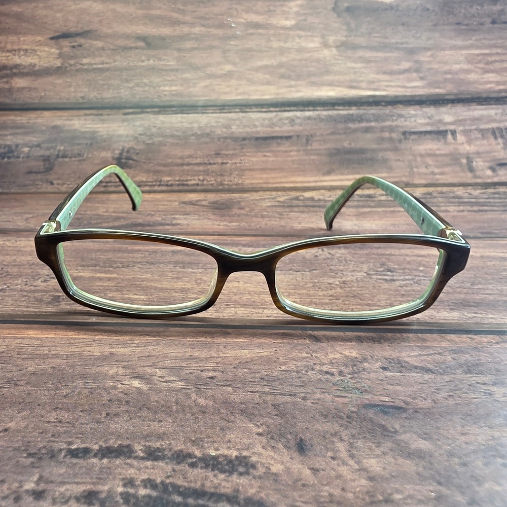 Kate Spade Elisabeth CJD Tortoise Brown Green Eyeglass Frames Italy 51-16-130